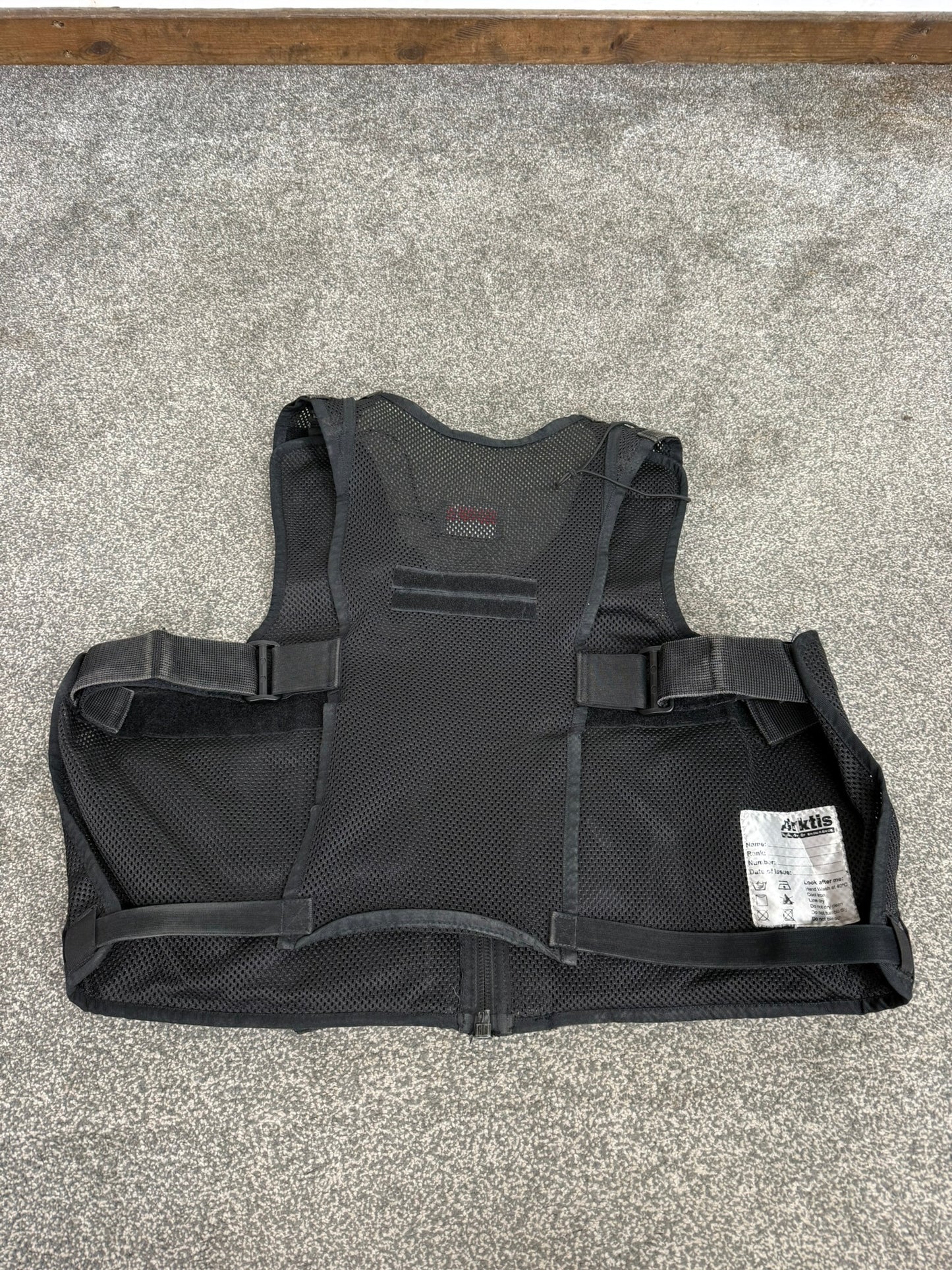Ex Police Arktis Black Tactical Utility Vest With Pouches Security - Large