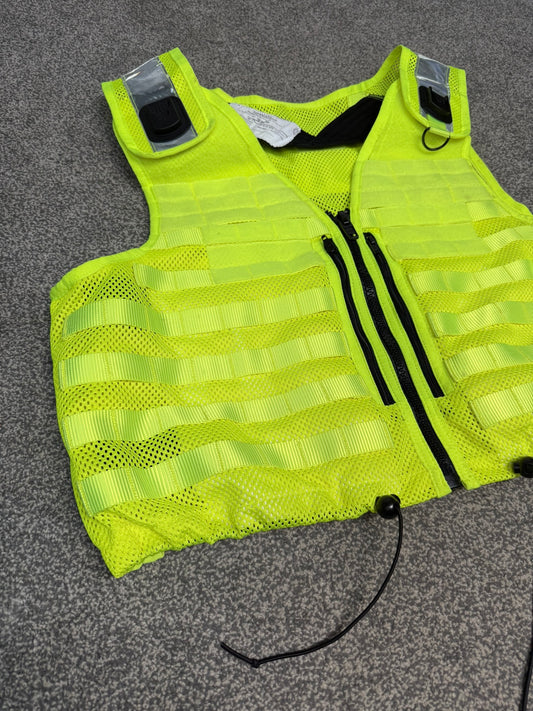 Ex Police Safariland Hi-Vis MOLLE Vest Utility Tactical Security Vest XXL - VGC