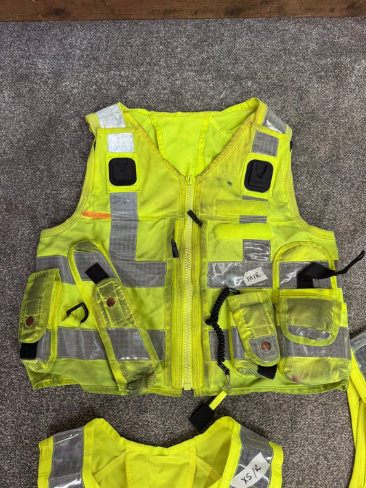 3x Ex Police Hi Vis Utility Tac Vest Job Lot Security Equipment Patrol Vests