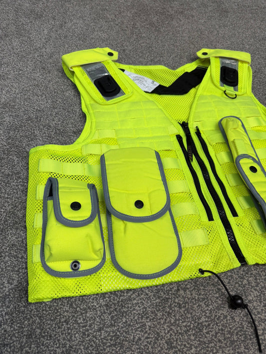 Ex Police Aegis Safariland Hi-Vis MOLLE Vest Tactical Security Vest XXL - VGC