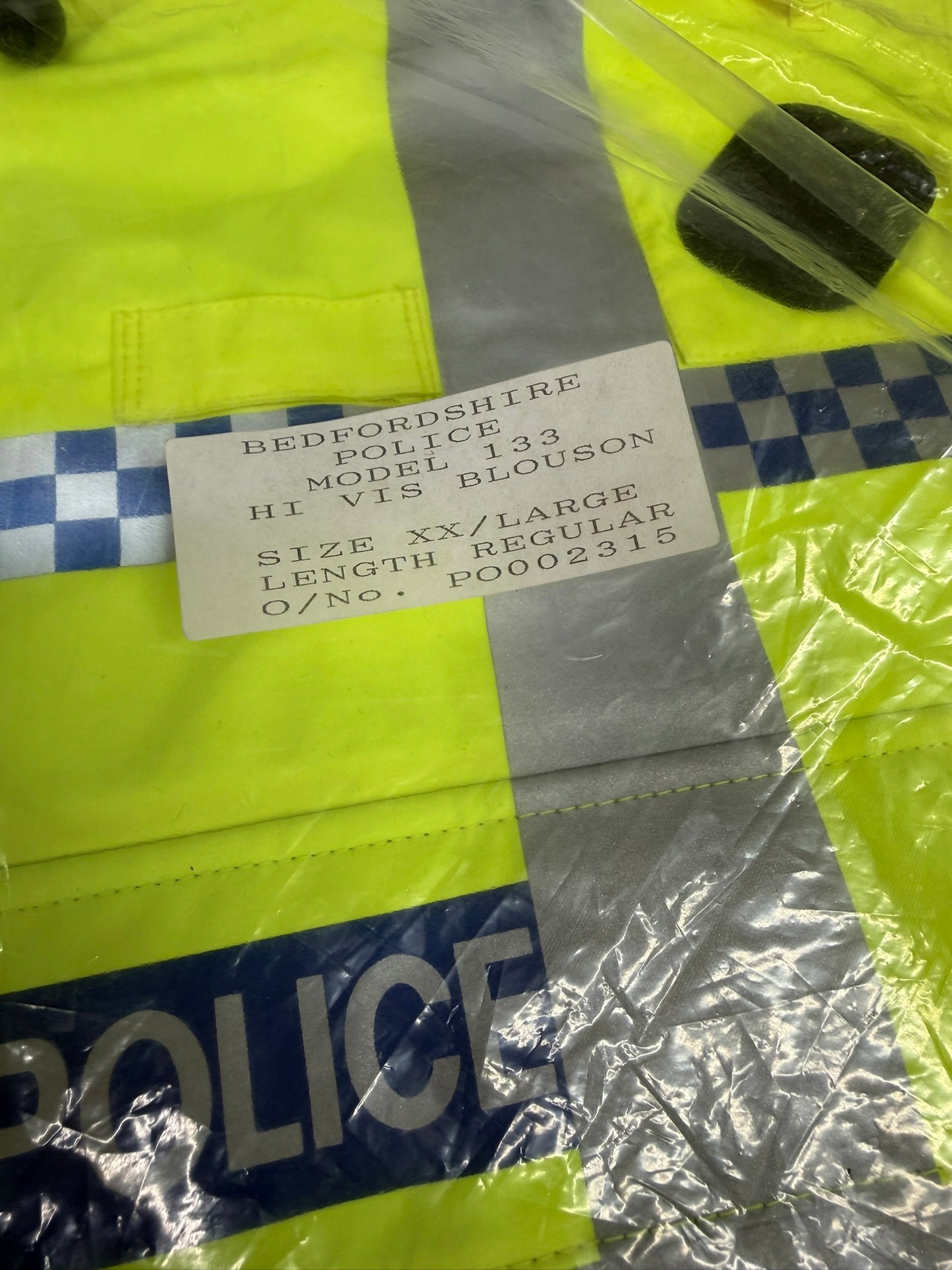 NEW Ex Police Hi-Vis Badged Gore-Tex Waterproof Bomber Jacket XXL Film TV Display