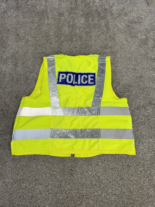 Ex Police Hi Vis Utility Tac Vest & Pouches Model 774 Badged - X Large