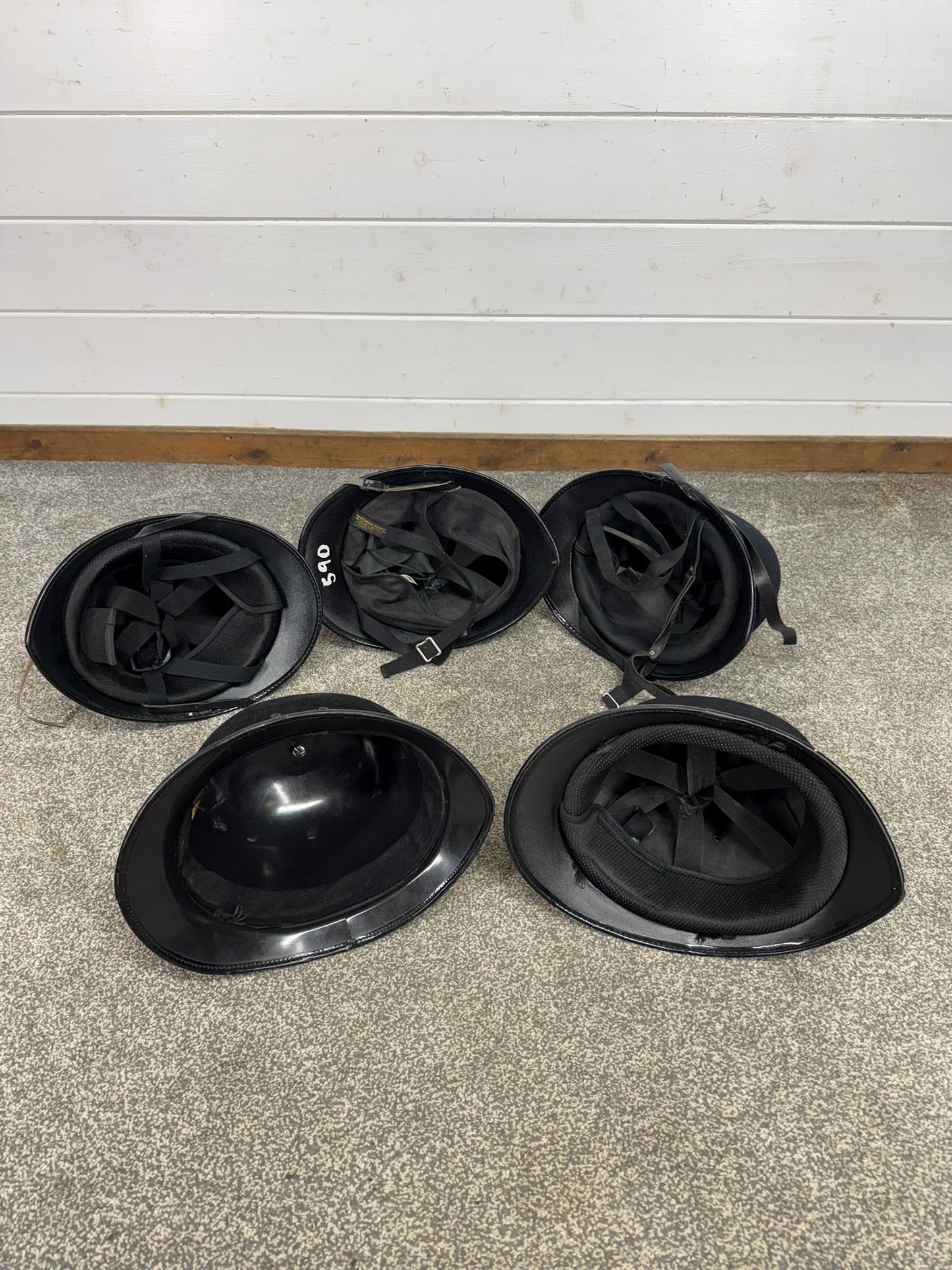 5x Ex Police Bobby Helmet Custodian Helmet Job Lot Film Display Theatre