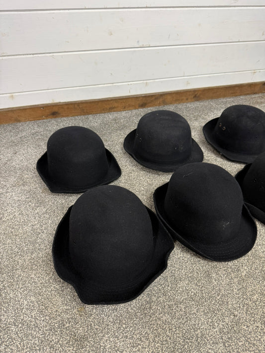 6x Ex Police WPC Bowler Hat Job Lot Fancy Dress Theatre Display