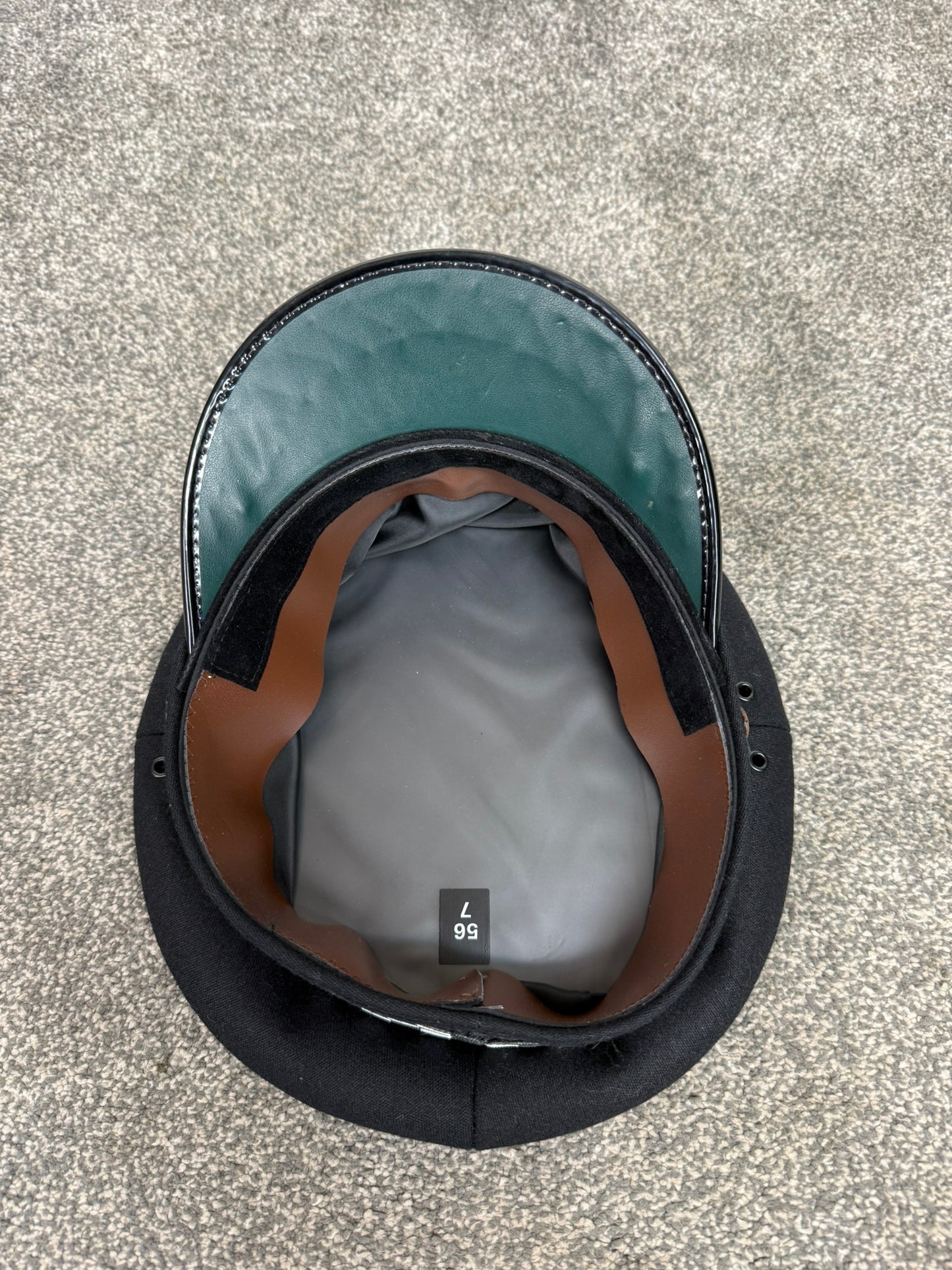 Ex Police Inspector Peak Cap 56cm Rank Banded Film TV Collector