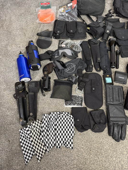 Ex Police Accessory Job Lot Pouches Gloves Maglite Cravat Ties Security Lot