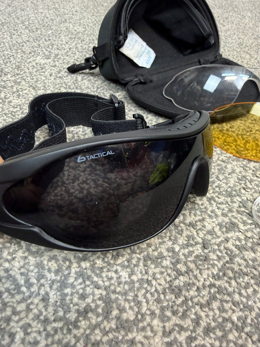 Ex Police Bolle Tactical Raider Ballistic Military Shooting Airsoft Paintball Glasses