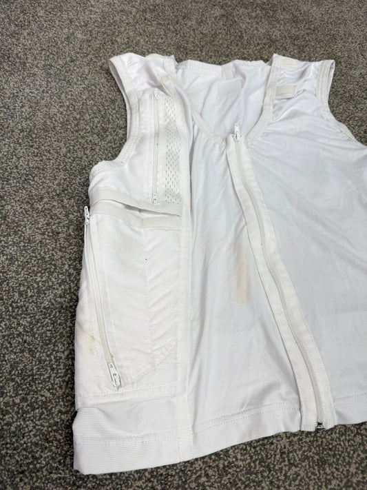 Sonic Covert White Radio Vest Harness Sepura Delta Ex Police Security Comms