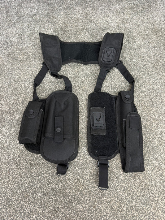 Ex Police Covert Harness Velcro Modular Pouches Security PI Vest