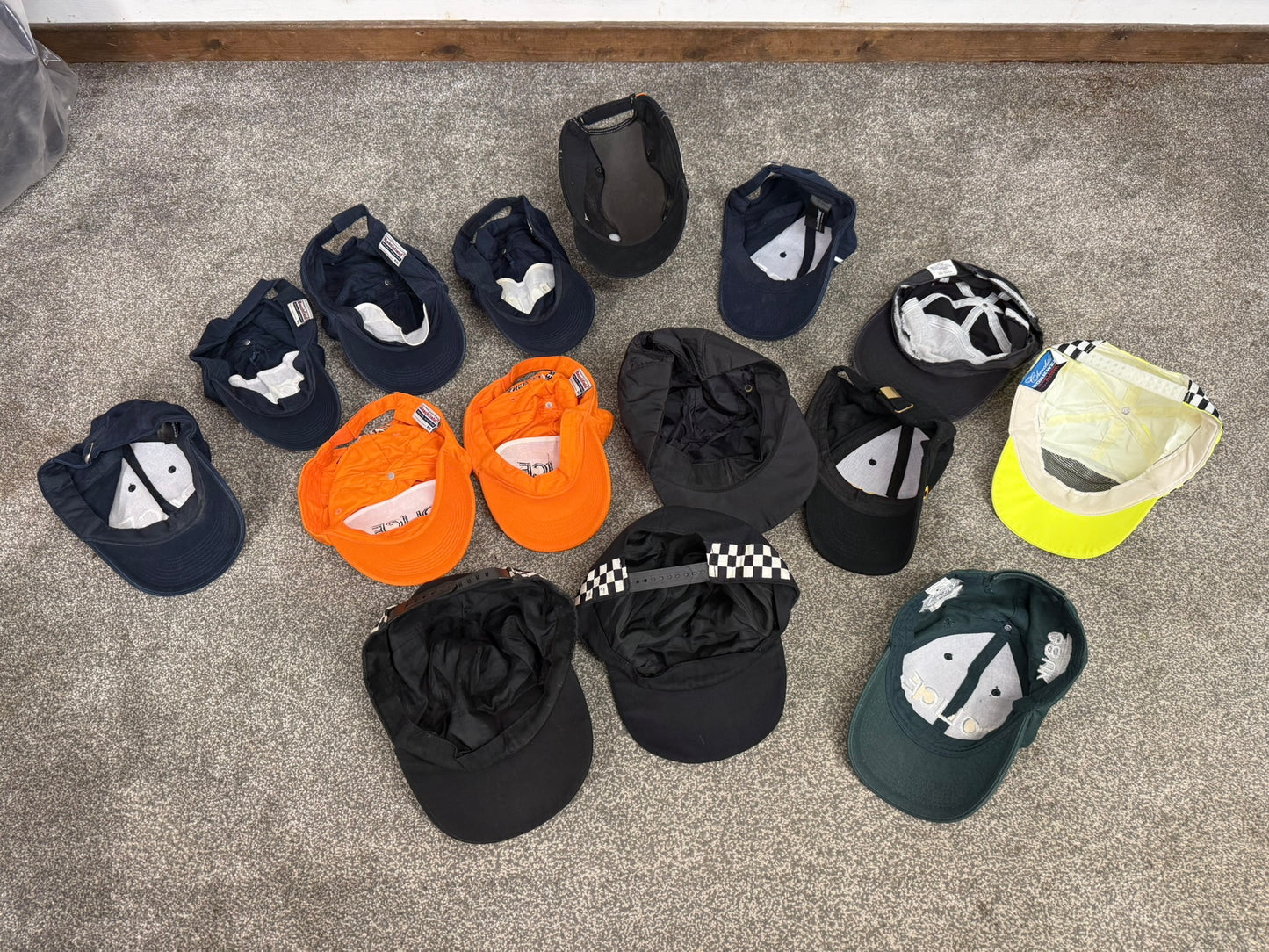 15x Ex Police Baseball Cap Job Lot Collectors Display Film TV Uniform