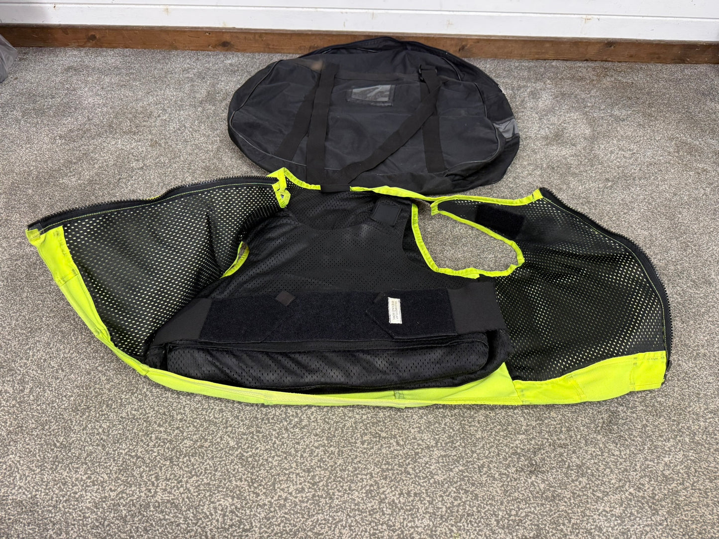 Ex Police Cooneen Hi-Vis Body Armour Security Vest Anti Stab & Ballistic HG1A & KR1