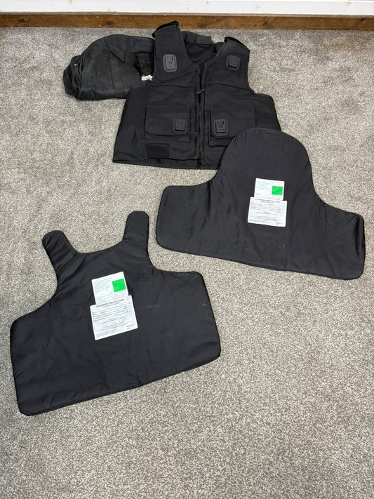 Ex Police Cooneen Body Armour Stab Vest X LARGE Anti Stab & Ballistic HG1A & KR1 + Bag VGC