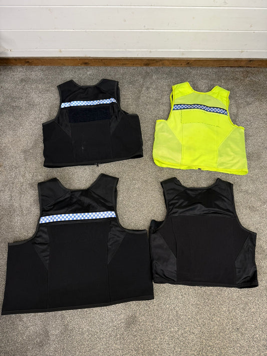 4x Ex Police Cooneen Body Armour Cover Job Lot Security Film TV