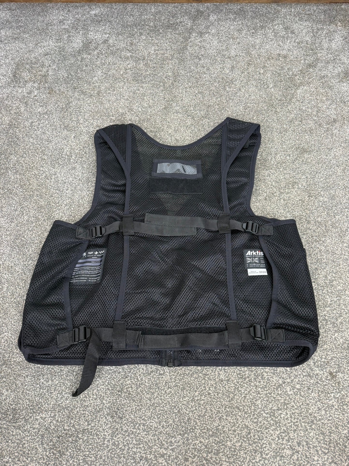 Ex Police Black Arktis Utility Vest Equipment Tactical Vest Security Patrol Airsoft