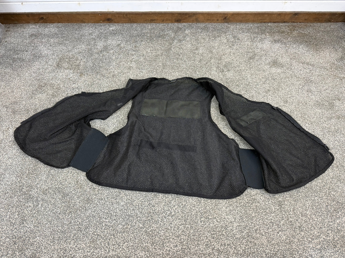 Ex Police Black Mesh Vest Tabard Badged TV Film Collector Display