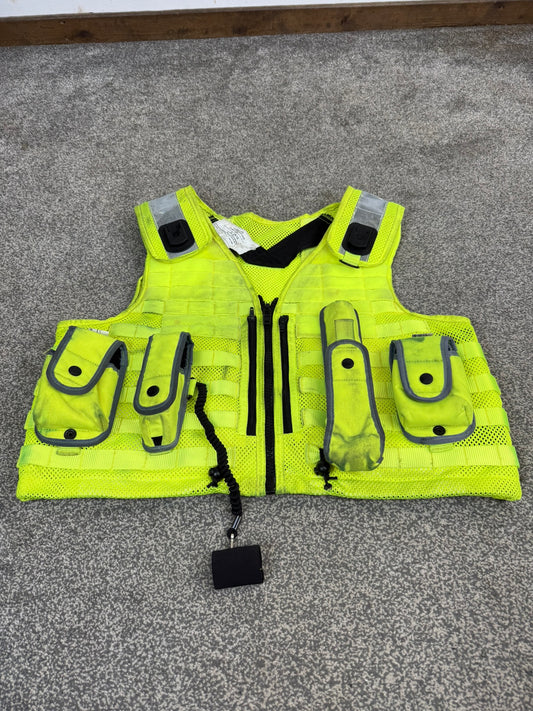 Safariland Hi-Vis MOLLE Vest & Pouches Tactical Utility Security Vest Ex Police - XL