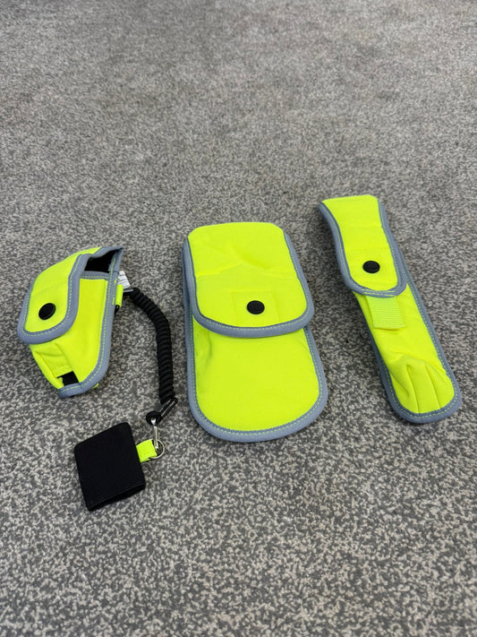 3x Safariland Hi Vis Molle Vest Pouch Job Lot Ex Police Security Pouches