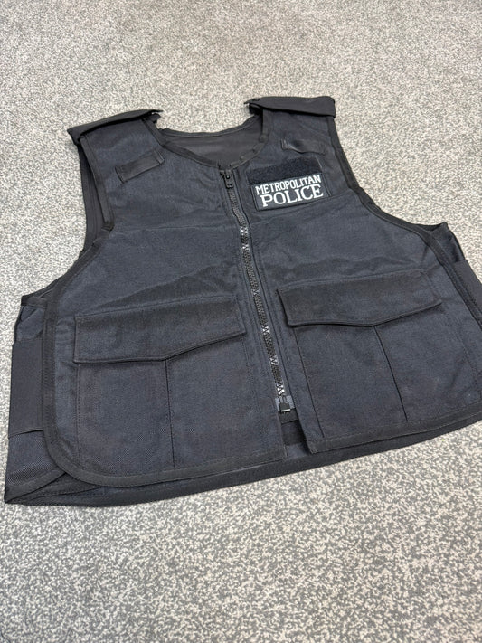 Ex Metropolitan Police Body Armour Cover BADGED - MEDIUM TV Film Uniform