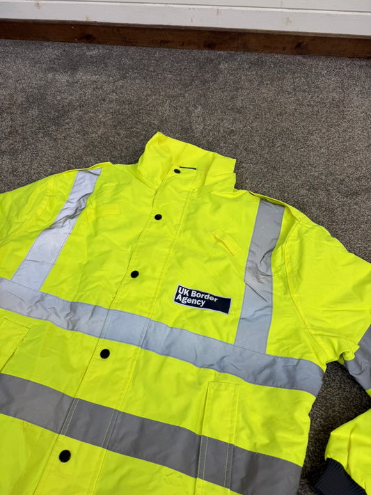 Ex UK Border Agency Waterproof Bomber Jacket - Medium Collector Display Film/TV