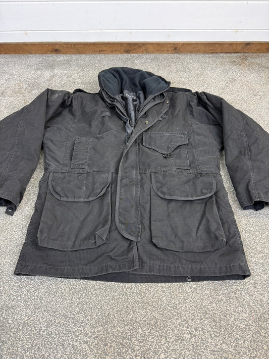 Ex Police Arktis Black Smock Jacket With Liner MEDIUM Dog Handler Security