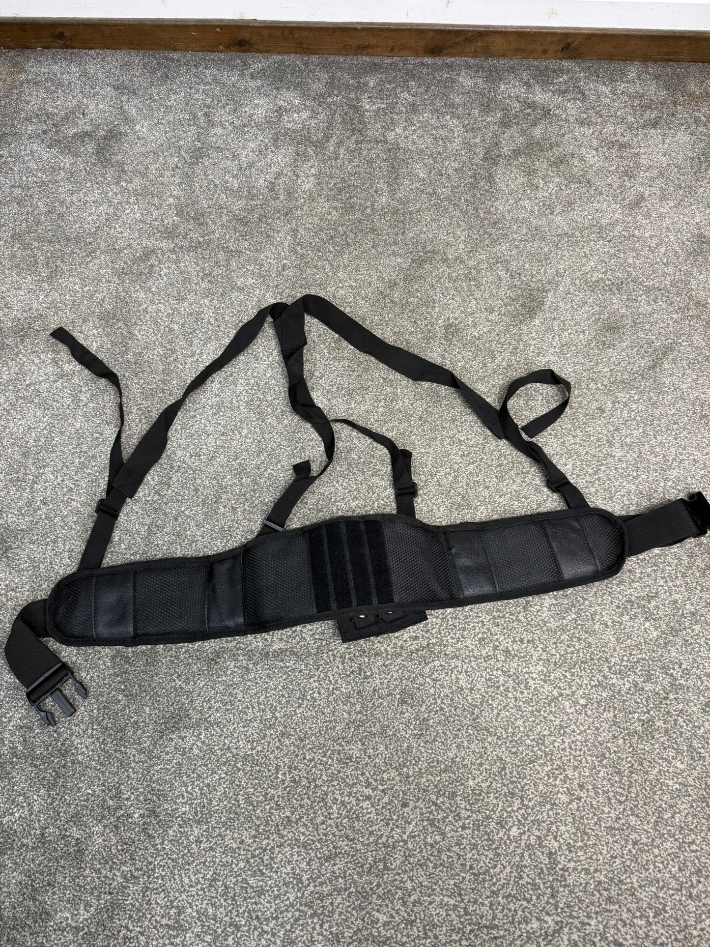 Ex Police MOLLE Tactical Outer Belt Padded With Suspension Shoulder Straps + Ammo Pouch