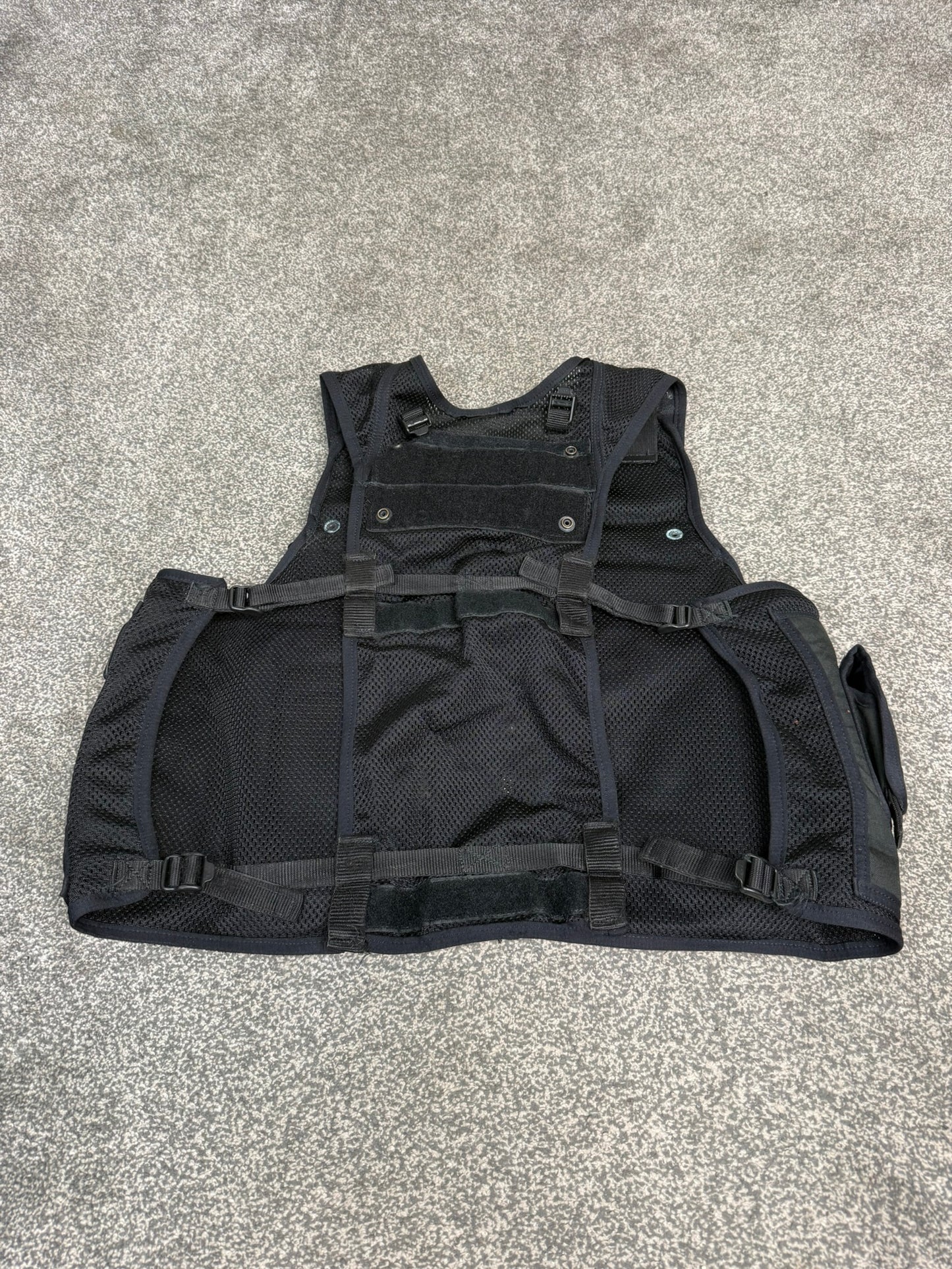 Ex Police Firearms Black Tactical Utility Vest BADGED - LARGE