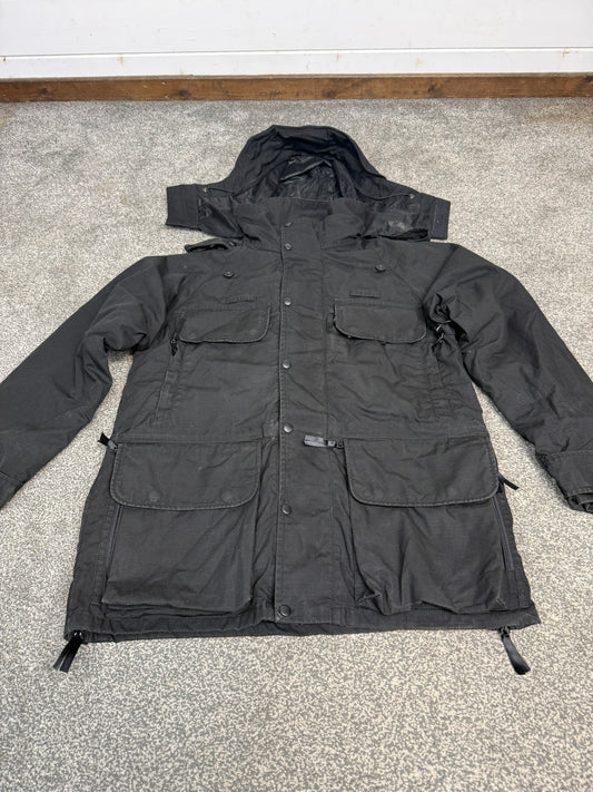 Ex Police Arktis Avenger Jacket Smock B315 With Fleece Ripstop Waterproof Black Security - SMALL