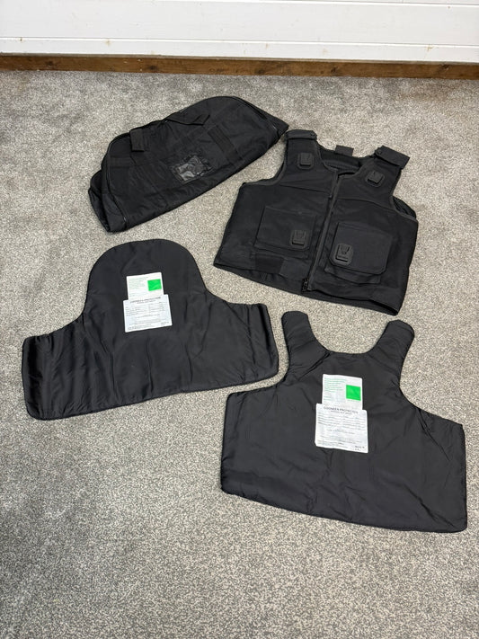 Ex Police Cooneen Body Armour Stab Vest LARGE Anti Stab & Ballistic HG1A & KR1 + Bag VGC