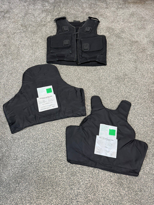 Ex Police Cooneen Body Armour Stab SMALL Vest Anti Stab & Ballistic HG1A & KR1 Security