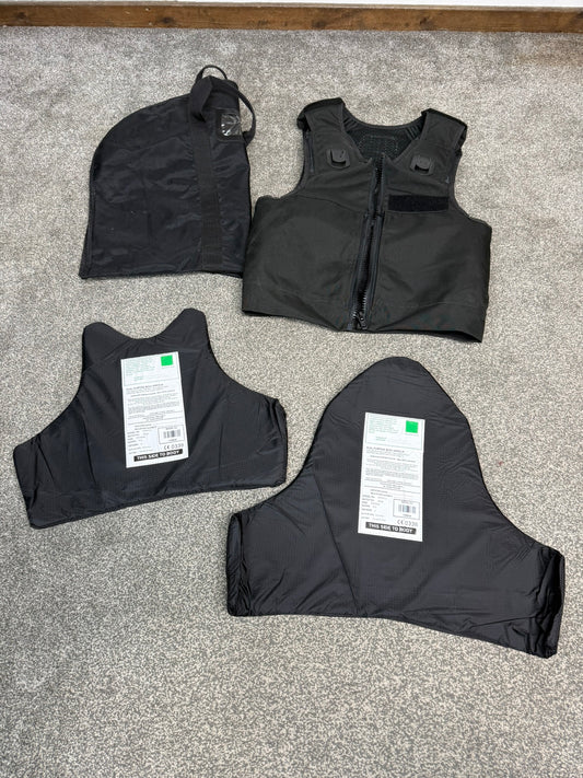 Ex Police Safariland Body Armour Stab Vest + Bag Anti Stab & Ballistic HG1A & KR1 - MEDIUM