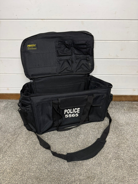 Protec Black Holdall Police Duty Organiser Kit Bag - Badged