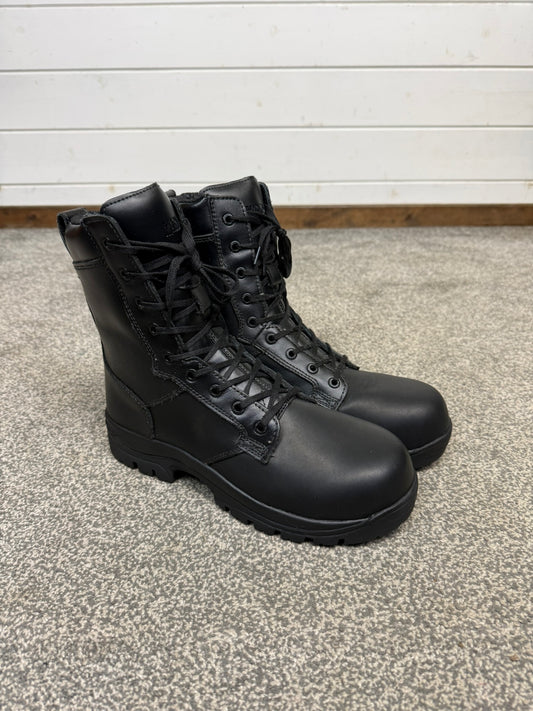 Magnum Elite Shield Met Black Leather Combat Boots UK 8 Ex Police Security Work