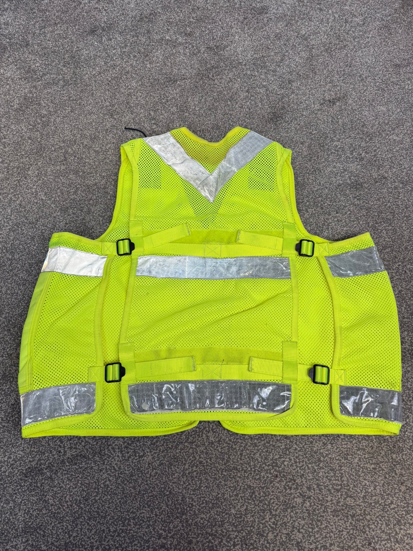 Ex Police Hi Vis Utility Tac Vest Security Patrol Equipment Vest Marshall - XL