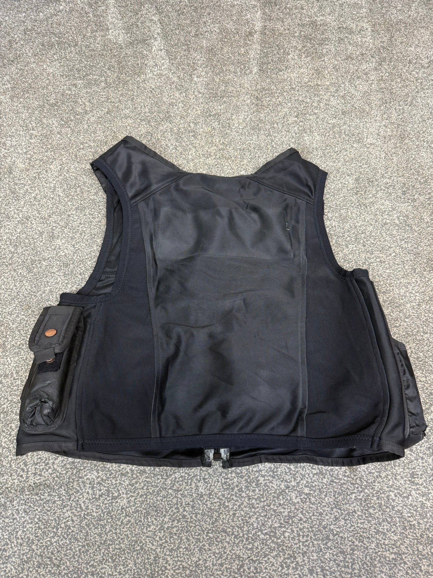 Ex Police Black Utility Vest Taser Pouches Security Patrol - Medium