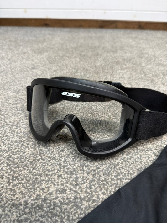 Ex Police ESS Striker Tactical XT Black Goggles & Bag Paintball Airsoft