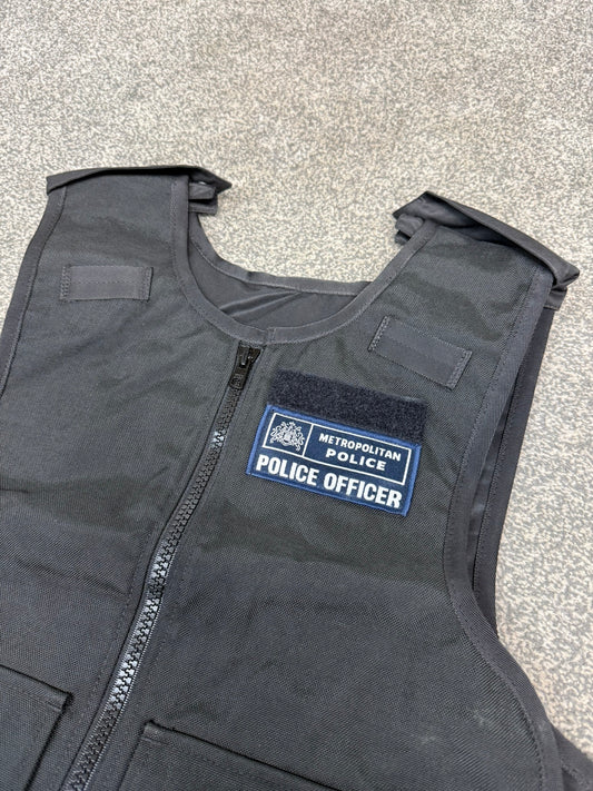Ex Metropolitan Police Body Armour Cover BADGED - MEDIUM TV Film Uniform