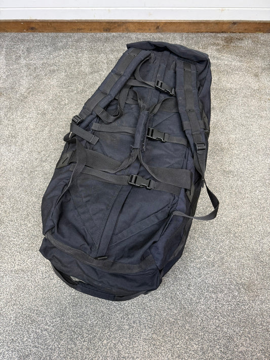 Ex Police Large Black Holdall Travel Rucksack 100L Deployment Bag