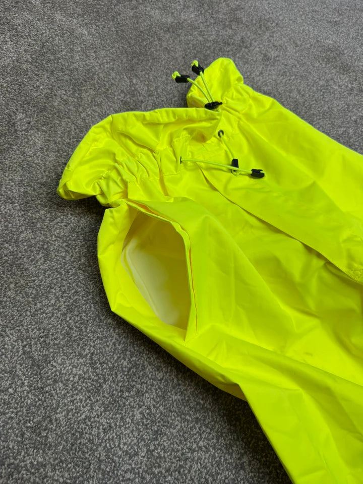 Ex Police Hi Vis Waterproof Over Trousers Builder Biker Outdoor Wet Weather Rain Trousers