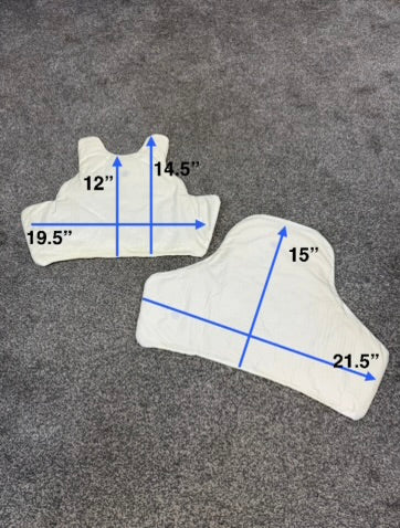 Ex Police Body Armour Stab Vest Panels Inserts Anti Stab & Ballistic HG1A & KR1