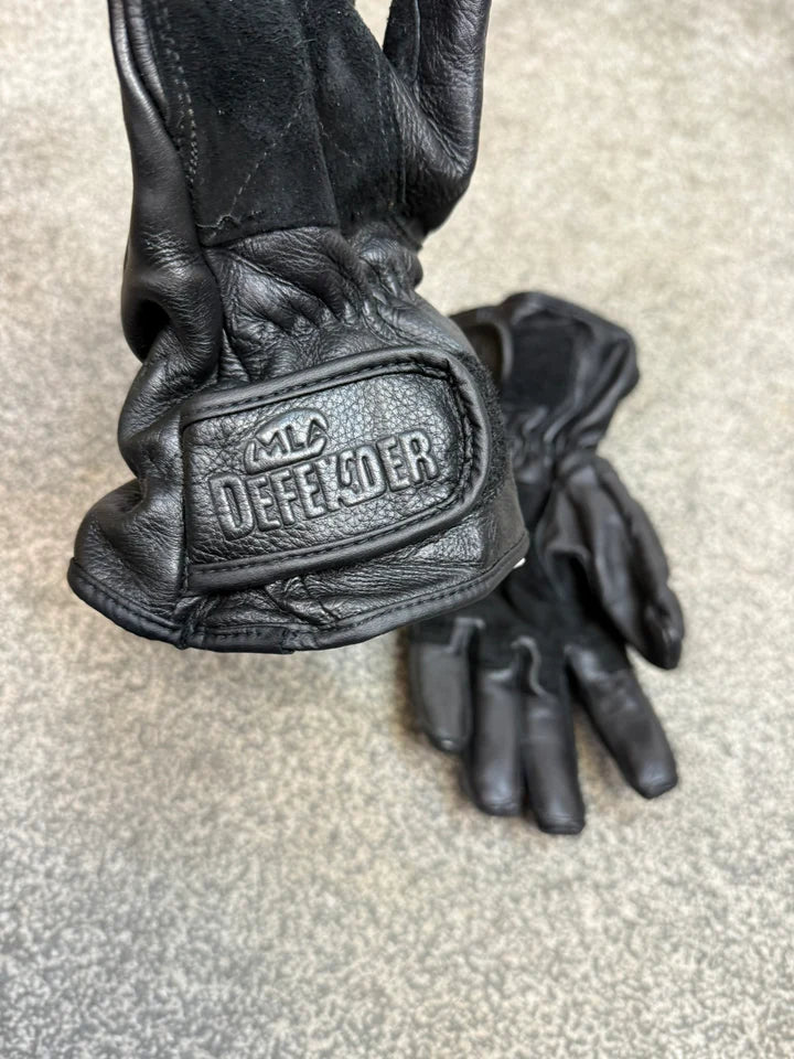 Ex Police MLA Defender Leather Riot Gloves Size 11 Motorcycle Biker Paintball Airsoft Security