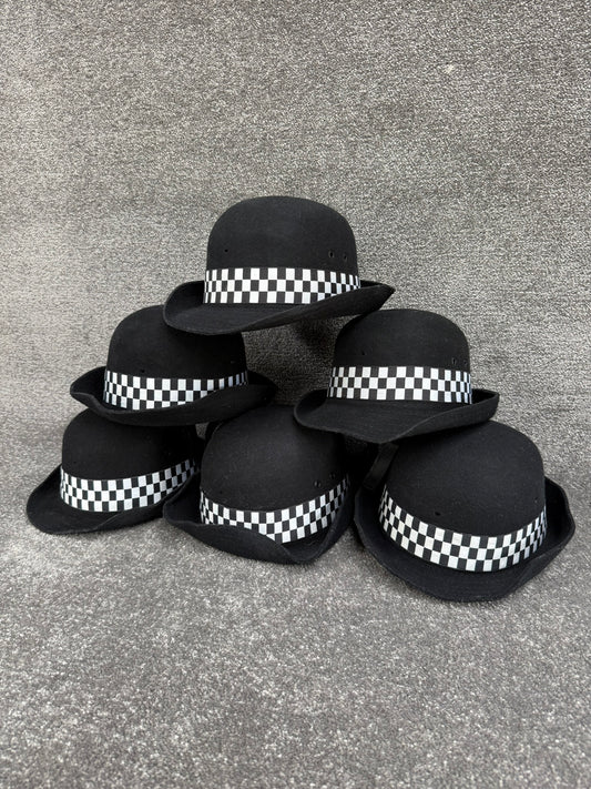 Ex Police WPC Bowler Hat Chequered Band Fancy Dress Costume Theatre Collector Display