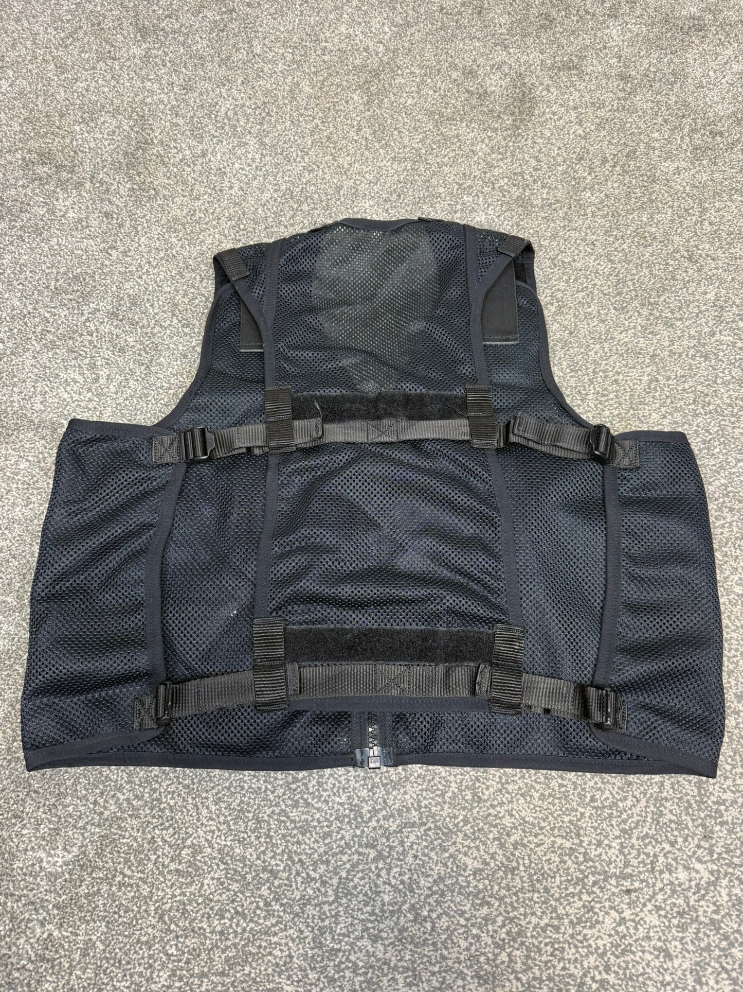 Ex Police Black Utility Tac Vest LRG Equipment Vest Security Patrol Airsoft