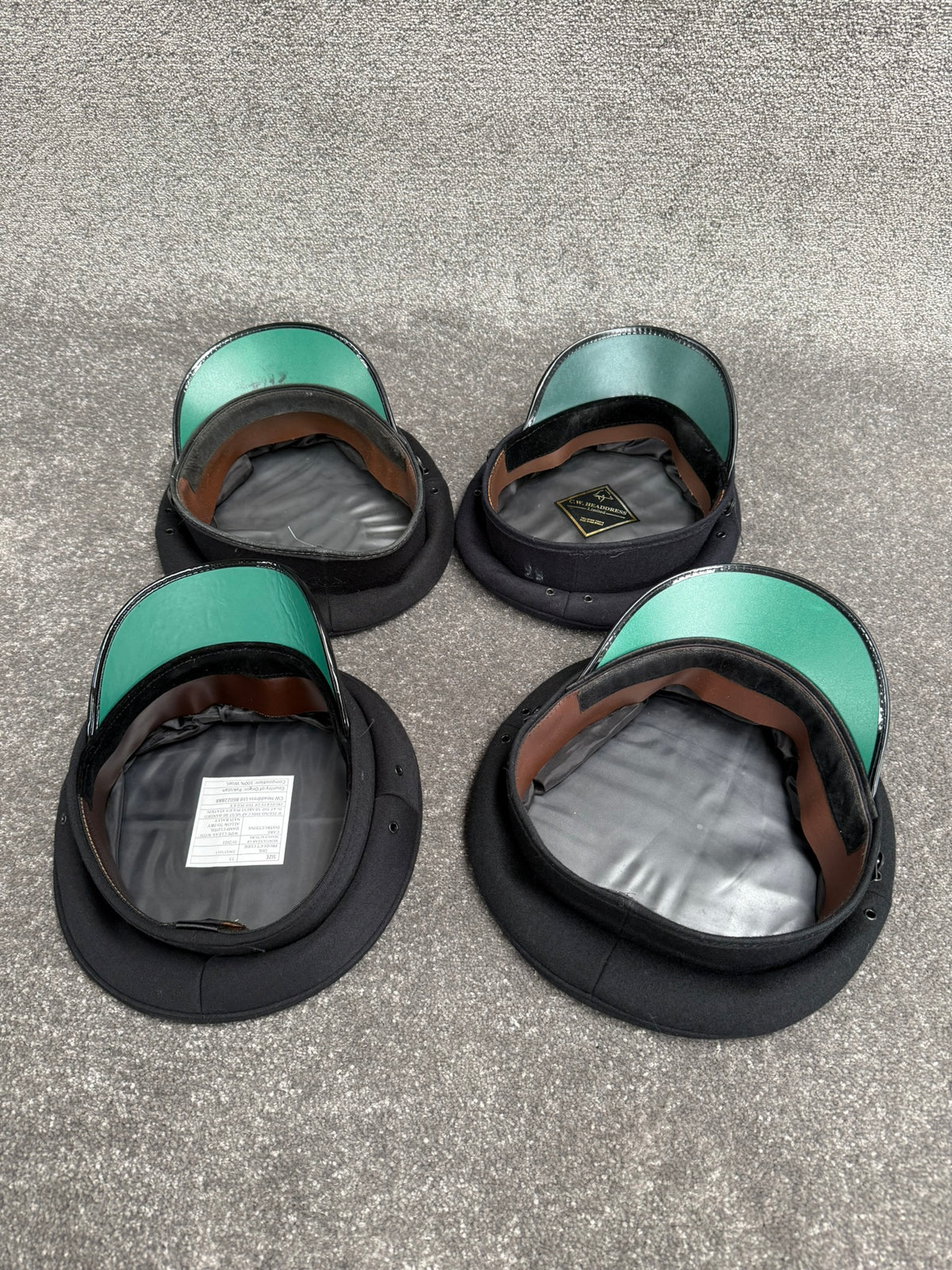 Ex Police Peak Cap Hat Job Lot x4 Theatre Headwear Uniform Film Prop Lot