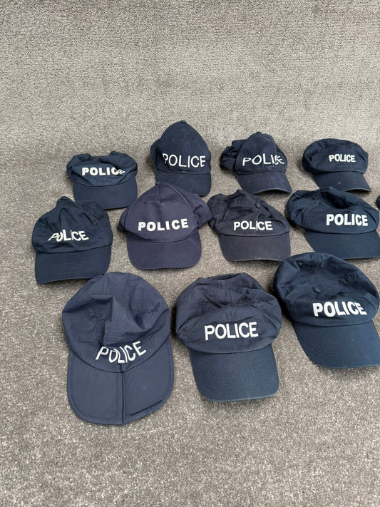 Ex Police Baseball Cap Job Lot x13 Collectors Display Film TV Uniform