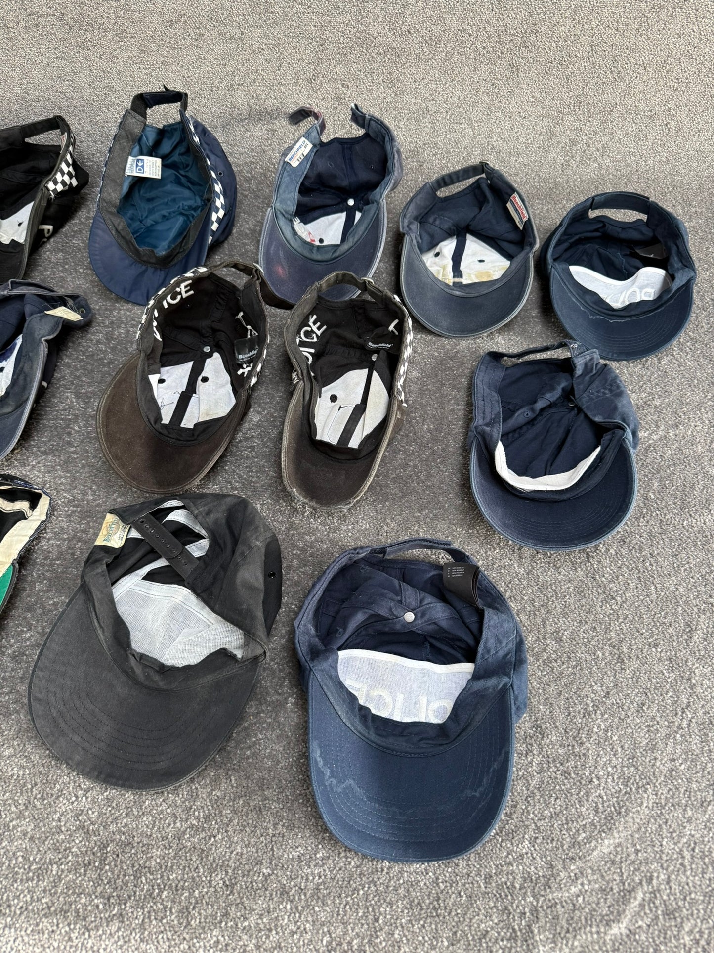 Ex Police Baseball Cap Hat Job Lot x15 Theatre Headwear Uniform Film Prop Lot
