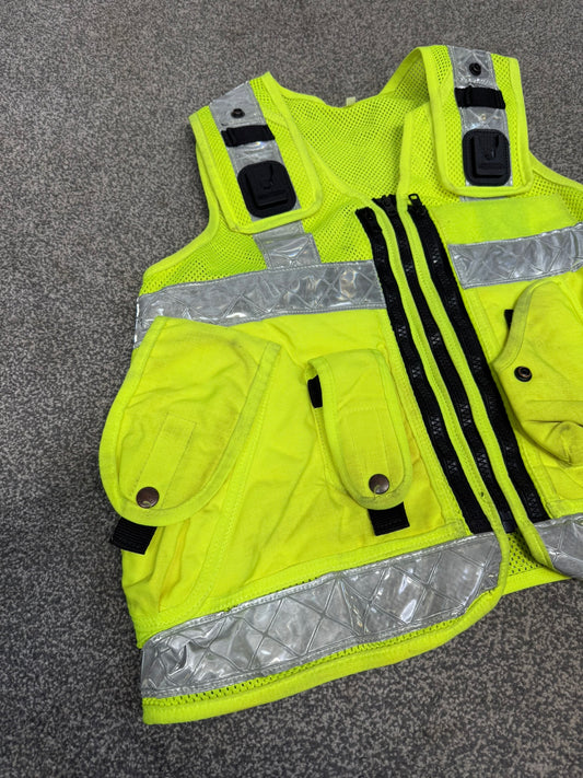 Ex Police Hi Vis Utility Tac Vest Large Security Patrol Equipment Vest Marshall