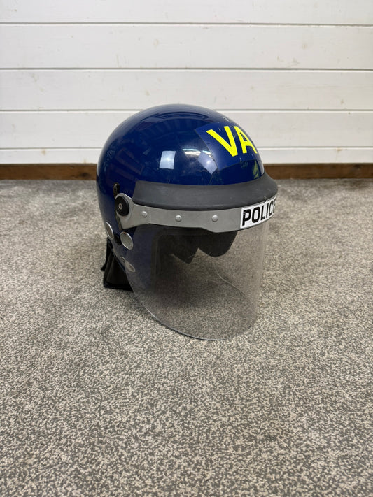 Ex Police Argus Riot Helmet Badged Display Airsoft Paintball 60-61cm