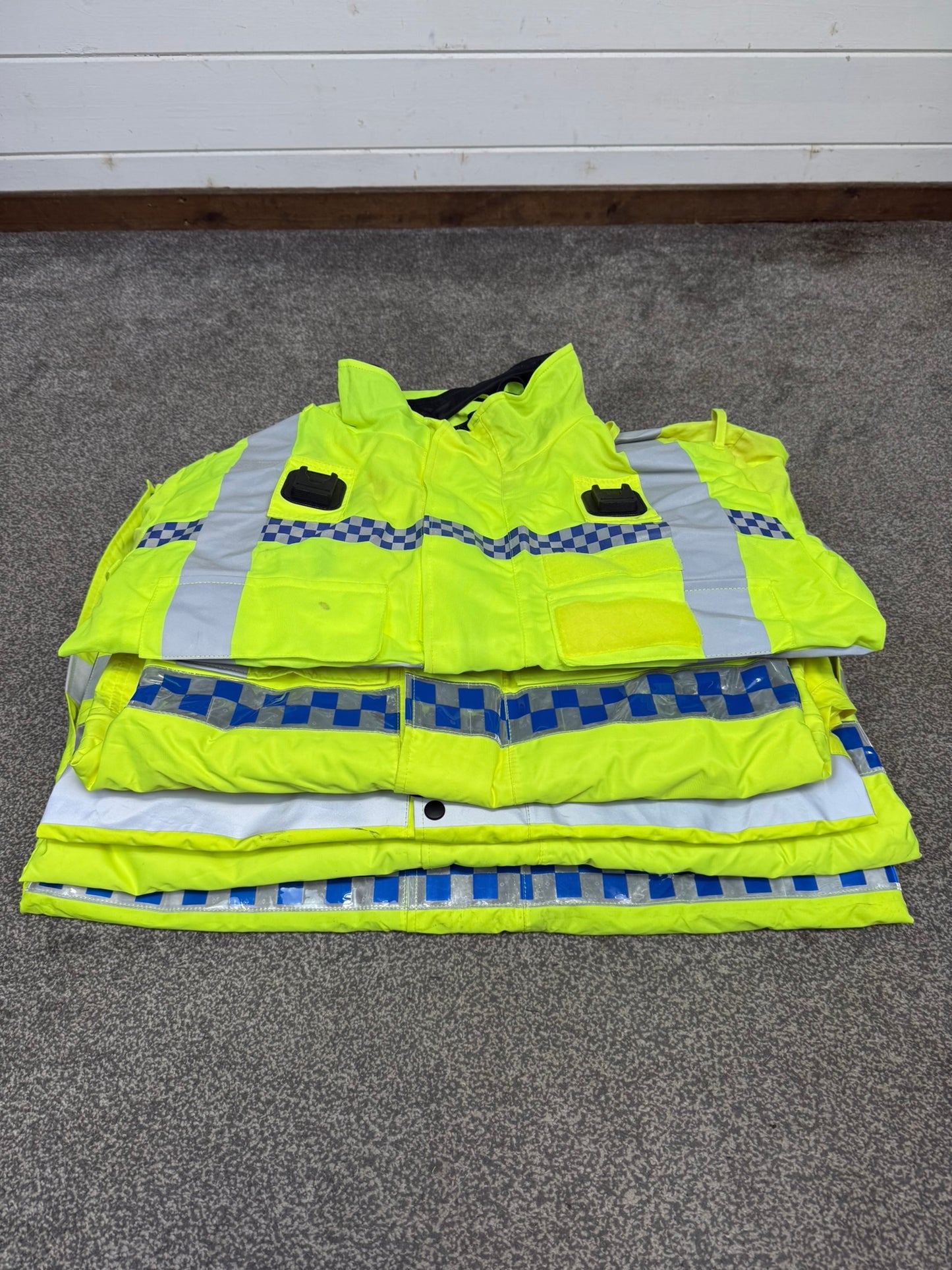 5x Ex Police Hi-Vis Waterproof Jacket Coat Job Lot Mixed Bundle Security Recovery Dog Walking