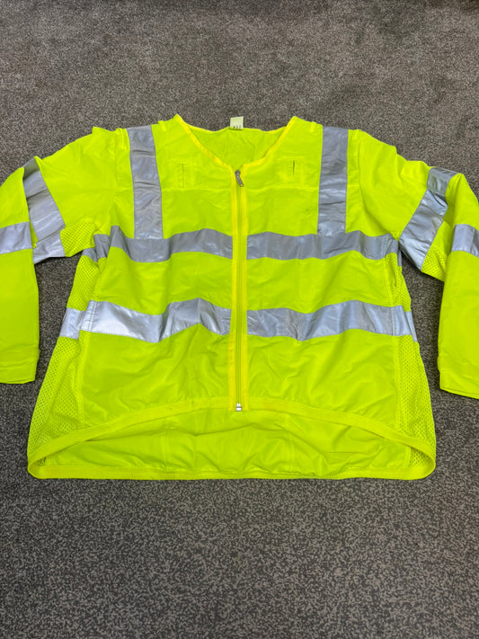 Ex Police Hi Vis Lightweight Cycling Vest Long Sleeve - Medium