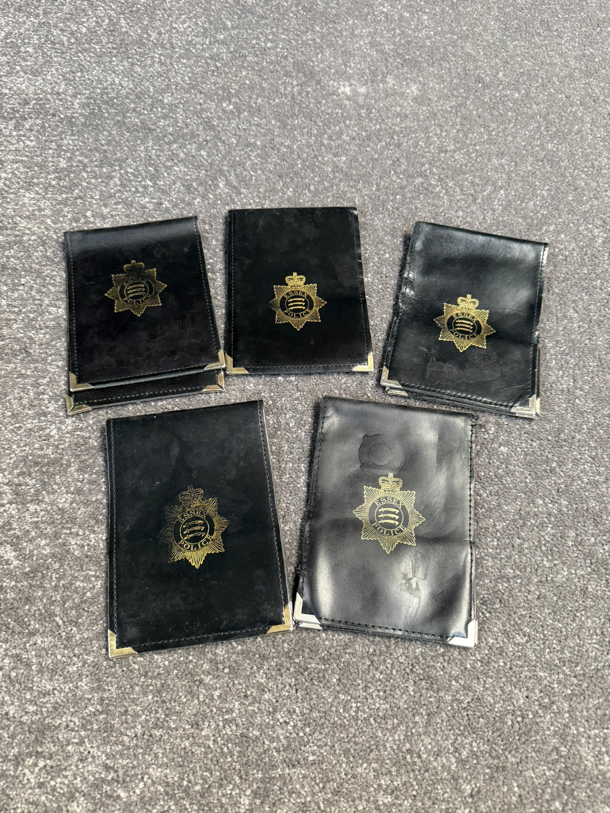 Ex Essex Police Leather Notebook Holder 10x15cm Collectable Display